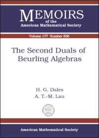 cover of the book The Second Duals of Beurling Algebras