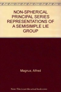 cover of the book Non-spherical principal series representations of a semisimple Lie group