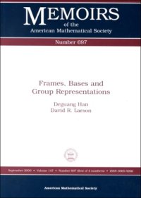 cover of the book Frames, Bases, and Group Representations