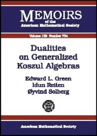 cover of the book Dualities on Generalized Koszul Algebras