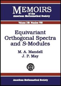 cover of the book Equivariant Orthogonal Spectra and S-Modules