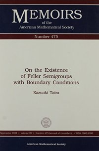 cover of the book On the Existence of Feller Semigroups With Boundary Conditions