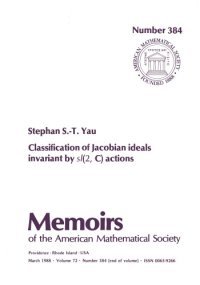 cover of the book Classification of Jacobian Ideals Invariant by Sl 2C Actions