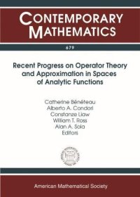 cover of the book Recent Progress on Operator Theory and Approximation in Spaces of Analytic Functions