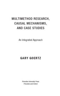 cover of the book Multimethod Research, Causal Mechanisms and Case Studies: An Integrated Approach