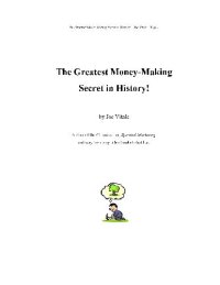 cover of the book Greatest Money Making Secret in History