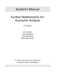 cover of the book Essential mathematics for economic analysis - Student’s Manual