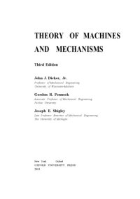 cover of the book THEORY OF MACHINES AND MECHANISMS