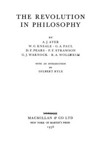 cover of the book The Revolution in Philosophy