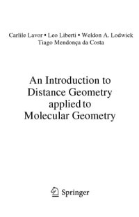 cover of the book An Introduction to Distance Geometry applied to Molecular Geometry