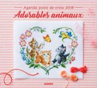 cover of the book Agenda Point de Croix 2018.  Adorables Animaux