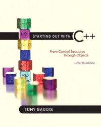 cover of the book Starting Out with C++.  From Control Structures through Objects