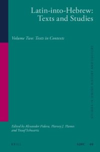 cover of the book Latin-into-Hebrew: Texts and Studies: Volume Two:Texts in Contexts