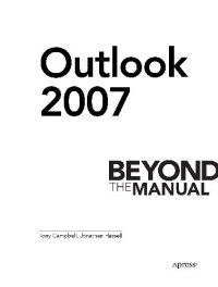 cover of the book Outlook 2007 Beyond the Manual