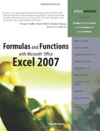 cover of the book Formulas and Functions with Microsoft Office Excel 2007