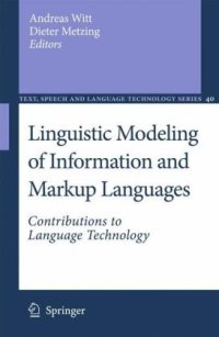 cover of the book Linguistic Modeling of Information and Markup Languages: Contributions to Language Technology