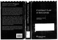 cover of the book Contract Law in Singapore