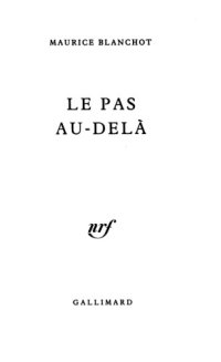 cover of the book Le Pas Au-Delà