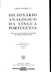 cover of the book Dicionário Analógico da Língua Portuguesa