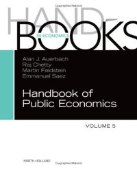 cover of the book Handbook of Public Economics, Volume 5