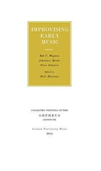 cover of the book Improvising Early Music