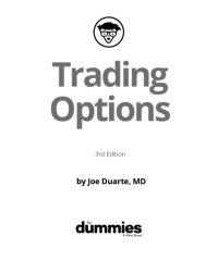 cover of the book Trading Options for Dummies