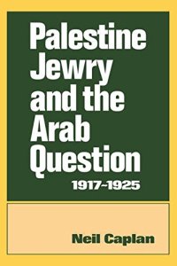 cover of the book Palestine Jewry and the Arab Question, 1917-1925