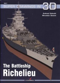 cover of the book The battleship Richelieu - Kagero Super Drawings in 3D