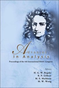 cover of the book Advances in analysis : proceedings of the 4th International ISAAC Congress, York University, Toronto, Canada, 11-16 August 2003