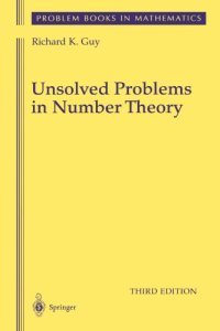 cover of the book Unsolved Problems in Number Theory