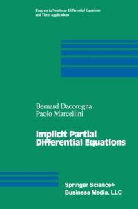 cover of the book Implicit Partial Differential Equations