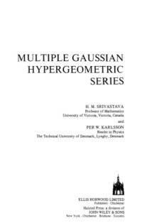 cover of the book Multiple Gaussian Hypergeometric Series