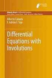 cover of the book Differential equations with involutions