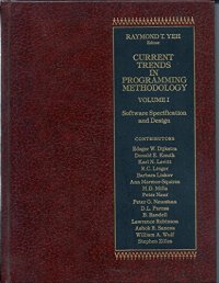 cover of the book Current trends in programming methodology, vol.1: Software specification and design