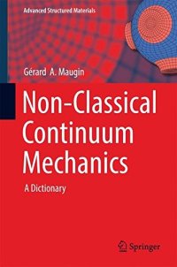 cover of the book Non-Classical Continuum Mechanics: A Dictionary