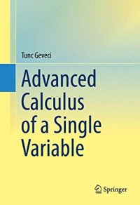 cover of the book Advanced Calculus of a Single Variable