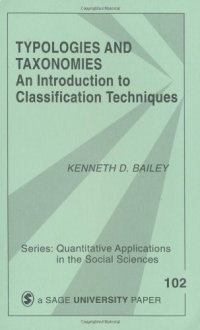 cover of the book Typologies and Taxonomies: An Introduction to Classification Techniques