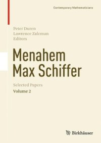 cover of the book Menahem Max Schiffer: Selected Papers Volume 2