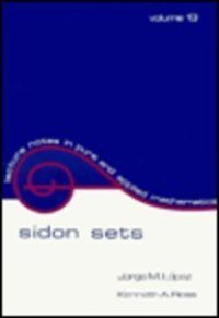 cover of the book Sidon Sets