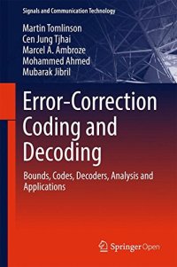 cover of the book Error-Correction Coding and Decoding: Bounds, Codes, Decoders, Analysis and Applications