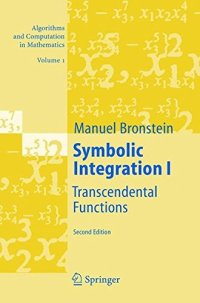 cover of the book Symbolic Integration I: Transcendental Functions