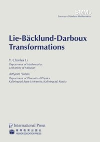 cover of the book Lie-Bäcklund-Darboux Transformations