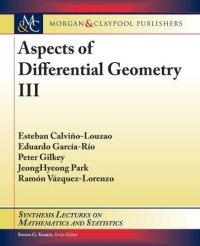 cover of the book Aspects of Differential Geometry III