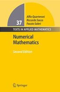 cover of the book Numerical mathematics