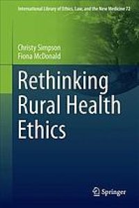 cover of the book Rethinking rural health ethics