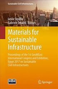 cover of the book Materials for sustainable infrastructure : proceedings of the 1st GeoMEast International Congress and Exhibition, Egypt 2017 on sustainable civil infrastructures