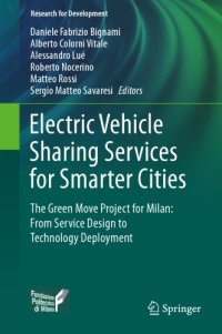 cover of the book Electric Vehicle Sharing Services for Smarter Cities : The Green Move project for Milan: from service design to technology deployment