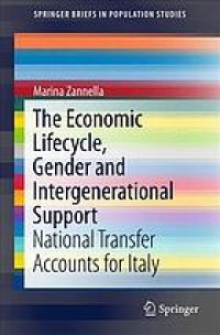 cover of the book The economic lifecycle, gender and intergenerational support : national transfer accounts for Italy