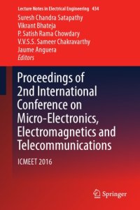 cover of the book Proceedings of 2nd International Conference on Micro-Electronics, Electromagnetics and Telecommunications : ICMEET 2016