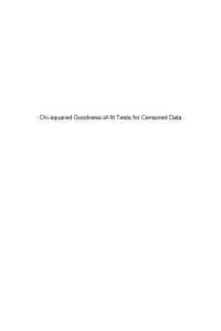 cover of the book Chi-squared goodness-of-fit tests for censored data